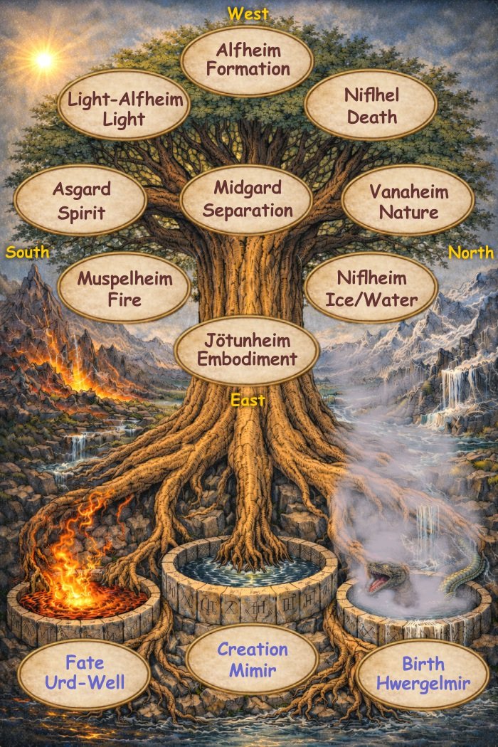 Yggdrasil - Tree of Life of the Nine Worlds Yggdrasil - Tree of Life of the Nine Worlds